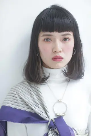 セミロング 【髪質改善💎韓国風 レイヤー🌷】山川のヘアスタイル