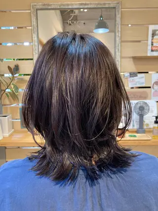 ミディアム カラー en't所属・【女性指名No.1】 西口直子のヘアスタイル