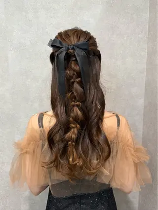 ロング ヘアアレンジ まとまるボブ🌼 アレンジ🌼鴨下穂香のヘアスタイル