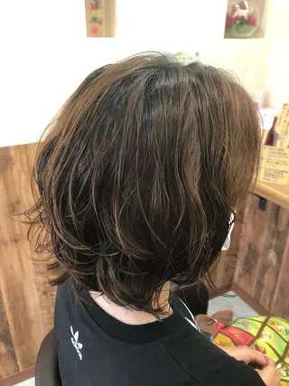 ショート パーマ 青木 恵のヘアスタイル