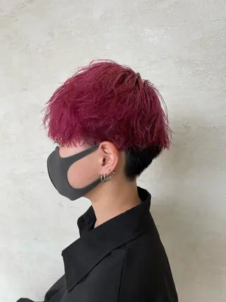 ショート カラー パーマ メンズ エクステ/カラー/ TOMOYUKIのヘアスタイル