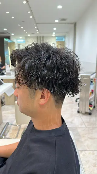 パーマ メンズ 波巻パーマ/毛流れ パーマ☘️りゅうせいのヘアスタイル