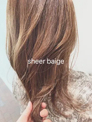 ミディアム カラー GO TODAY SHAiRE SALON 梅田店所属・ベージュカラー/ボブ チャネリングカットのヘアスタイル