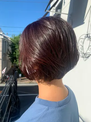 ショート カラー 平 ちひろのヘアスタイル