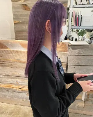 ロング カラー ハイトーン/レイヤー /ケアブリーチ石川治のヘアスタイル