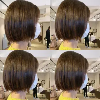 ショート カラー 透明感/オリーブ/ グレージュ/YUKAのヘアスタイル