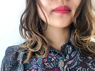 ミディアム カラー 加藤 利基のヘアスタイル