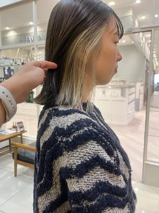 カラー 黒田瀬奈/ボブ まろやかベージュのその他イメージ