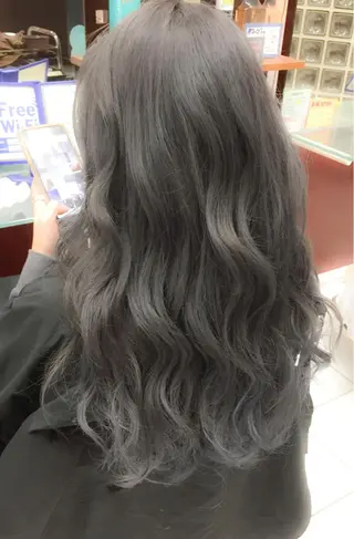 ロング カラー モテ髪透明感❤️ デイズヘアカラーのヘアスタイル