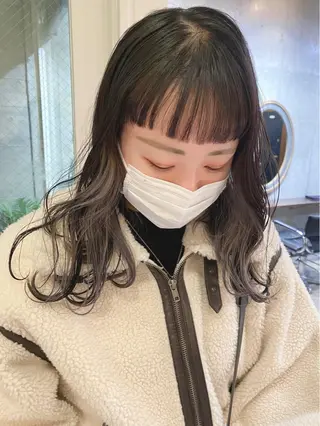 ミディアム 平成ギャル×韓国 mix💖MIKUのヘアスタイル