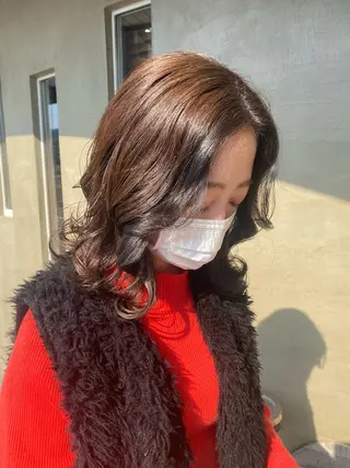 ミディアム 柔らかカラー🥛 mayucoのヘアスタイル