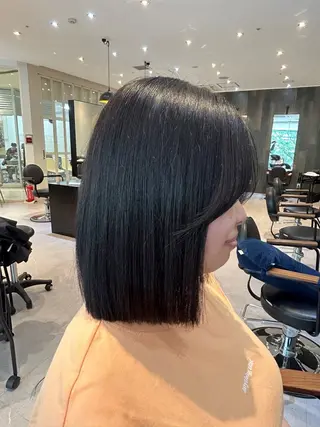 ミディアム 縮毛矯正/カット/ 韓国ヘア/蛯原🍤のヘアスタイル