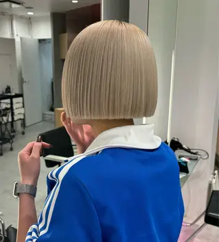 ショート カラー メンズカット ボブ/米崎駿也のヘアスタイル