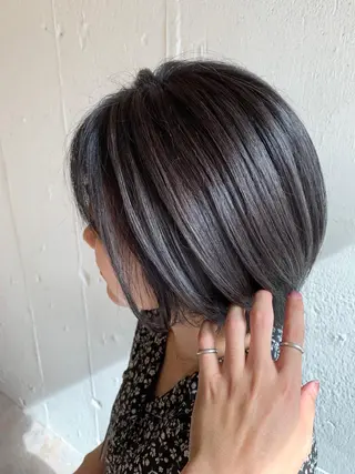 ショート カラー レイヤー/大人メンズ パーマ🌀 平島拓也のヘアスタイル