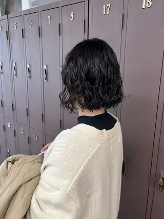 ミディアム カラー パーマ 小木曽智美 /ボブ/ショートのヘアスタイル