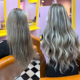 ロング チビ編み込みエクステ どぅ〜す/YUIのヘアスタイル