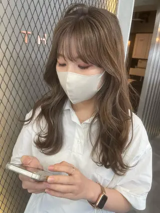 ロング ダブルカラー /まつ毛パーマ🎀のヘアスタイル