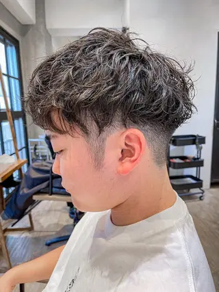 ショート パーマ メンズ amie高崎所属・高崎メンズパーマ 髪質改善TAKEのヘアスタイル