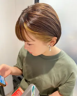 ショート カラー ヘアアレンジ 【池袋/スパイキー ショート】ⓝⓘⓜⓤのヘアスタイル