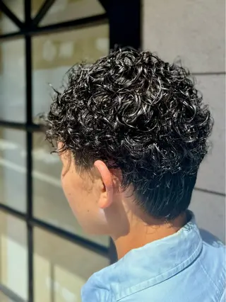 ショート カラー パーマ メンズ 🎸メンズ/パーマ/ ショート🎸工藤達哉のヘアスタイル