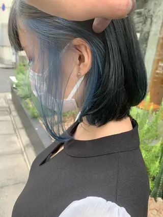 ミディアム カラー パーマ ヘアアレンジ メンズ Sia中野新橋 『JUNYA』のヘアスタイル