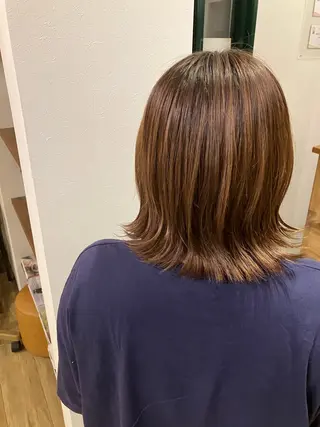 ミディアム 清水 美香のヘアスタイル