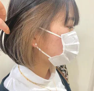 カラー ボブ/美髪矯正 /佐藤　奈巳のヘアスタイル