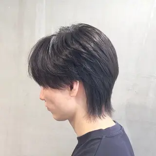 ミディアム メンズ メンズ/心斎橋 /韓流/藤本理希のヘアスタイル