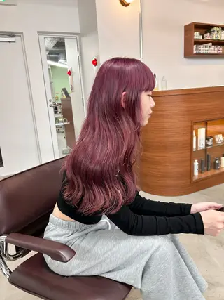 ロング カラー 大阪梅田/ イマムラミヅキのヘアスタイル