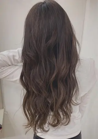 ロング カラー 京都大人女性ショート 徒歩1分/秋山のヘアスタイル