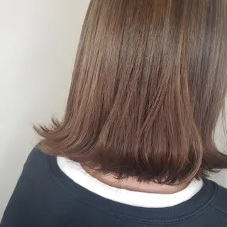 ミディアム 🇰🇷透明感×ハイ トーン🌟tomoのヘアスタイル