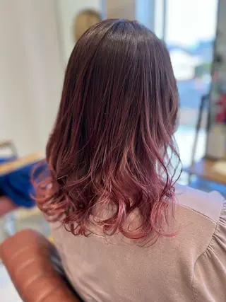 セミロング カラー 髪質改善カラーリスト /根本雄貴のヘアスタイル