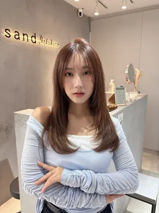 セミロング 新宿美容師 ✨りんのヘアスタイル