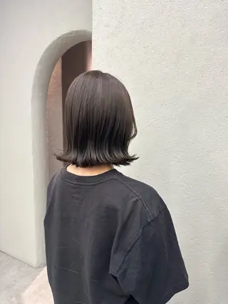 ミディアム カラー 高松 沙耶のヘアスタイル