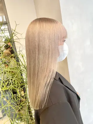 ロング カラー ブロンド×ハイトーン ／遠藤将太のヘアスタイル