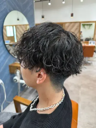 ショート パーマ メンズ Agu hair lua 上越高田西店所属・佐藤祐輔 メンズパーマのヘアスタイル