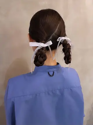 セミロング ヘアアレンジ ♡トップスタイリス ト/美髪矯正hinaのヘアスタイル