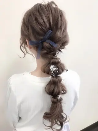 ロング ヘアアレンジ 沢田 瞳のヘアスタイル