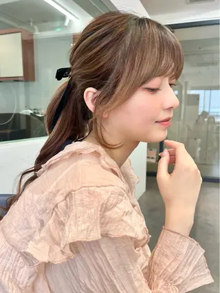 ロング カラー ayaka♡ 柔らかカラーのヘアスタイル
