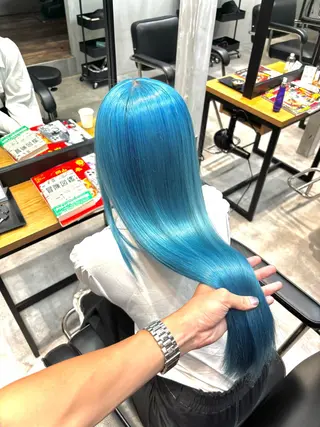 ロング ラフィスヘアー オウスケのヘアスタイル