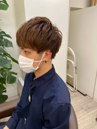 ショート メンズ マツモト カラー/ショートボブのヘアスタイル