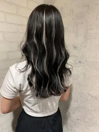 セミロング カラー エクステ KAZUMAのヘアスタイル