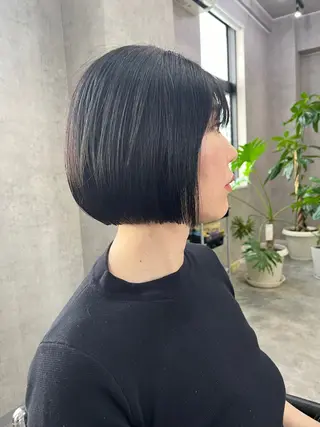 ショート ボブ×縮毛矯正 ryotaのヘアスタイル