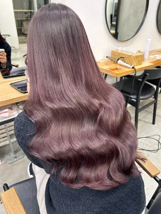 ロング カラー RYOSUKE ハイトーンのヘアスタイル