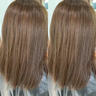 セミロング カラー ヘアアレンジ 盛れる韓国ヘア♡ 🌻鈴木花🌈のヘアスタイル