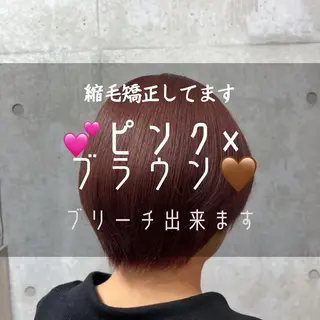 ショート カラー ブリーチカラー/ 寺口佳希のヘアスタイル