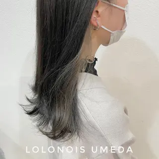 ロング カラー Lolonois梅田 /Okazaki:)のヘアスタイル