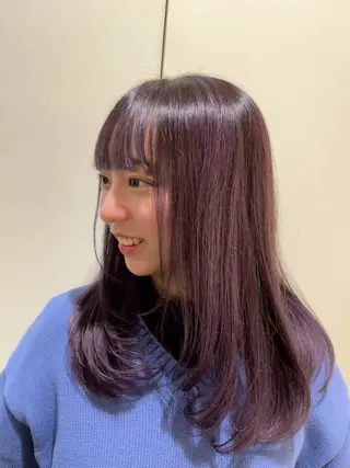 カラー PiED DE POULE POCHE所属・酒井 陽南乃のヘアスタイル