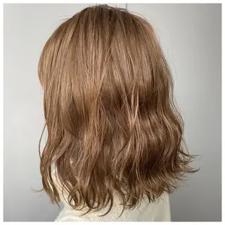 ミディアム カラー ヘアアレンジ 赤味消し.髪質改善 🌿𝘠𝘜𝘙𝘐のヘアスタイル