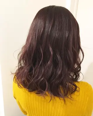 ミディアム カラー 🌈評価No.1🌈 艶髪カラー❌エクステのヘアスタイル